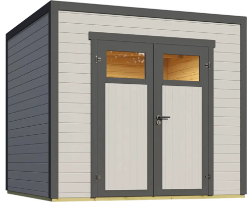 Abri de jardin en bois avec double porte