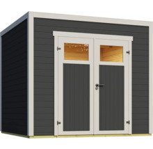 Gartenhaus mit Doppeltür und Fenstern