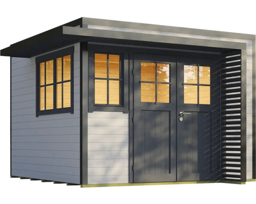 Abri de jardin moderne avec fenêtre et double porte