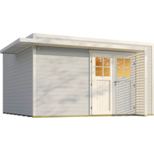 Gartenhaus mit Flachdach und Doppeltür