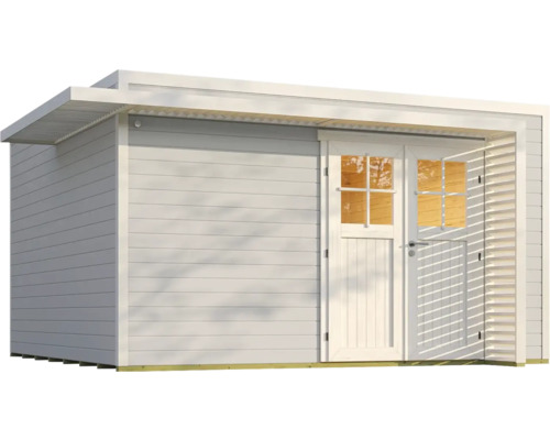Gartenhaus mit Flachdach und Doppeltür