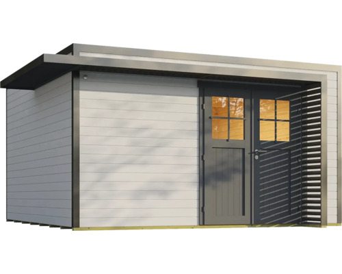 Gartenhaus mit Tür und Fenster