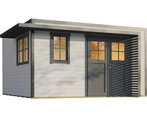 Gartenhaus mit Fenster und Tür