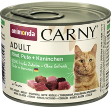Animonda Carny Adult nourriture pour chats boeuf, dinde et lapin en conserve