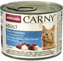 Animonda Carny Adult Katzenfutter mit Rind und Kabeljau