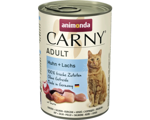 Pâtée pour chat animonda Carny Adult poulet & saumon 400 g Animonda Carny Adult nourriture pour chat poulet et saumon en conserve