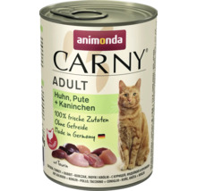 Animonda Carny Adult Katzennahrung mit Huhn, Pute und Kaninchen in Dose