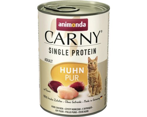 Pâtée pour chats animonda CARNY Single poulet pur 400 g Animonda Carny Single Protein Adult nourriture pour chat poulet pur boîte