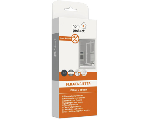 Emballage d'une moustiquaire pour fenêtres, dimensions 100 cm x 100 cm