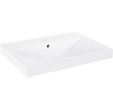 Vasque à encastrer en céramique blanche
