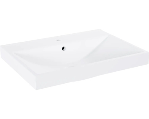 Vasque à encastrer en céramique blanche