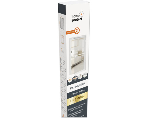 Verpackung einer Home Protect Rahmentür 120 cm x 240 cm mit Aluminiumklemmzarge
