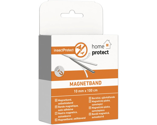 Bande magnétique autocollante pour la protection contre les insectes dans un emballage de insectProtect home protect, 10 mm x 100 cm