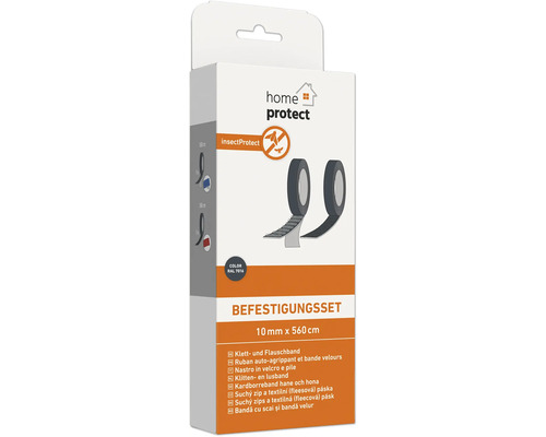 Befestigungsset mit Klett- und Flauschband, 10 mm x 560 cm, Insektenschutz