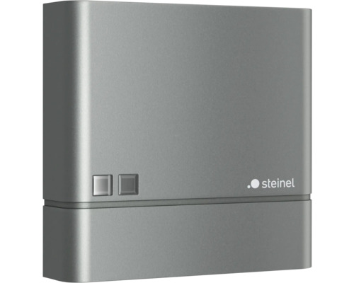 Steinel Dämmerungsschalter NightmatIQ anthrazit Steinel Logo auf einem Sensor