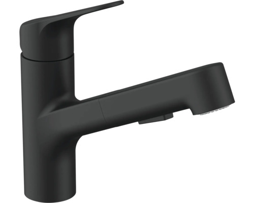 Robinet de cuisine KEO avec douchette extractible SHAZA CoolStart noir mat Robinet de cuisine noir avec douchette extractible