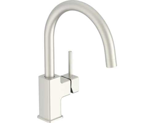 Robinet de cuisine KEO TUBIG CoolStart AntiFingerprint acier inoxydable Robinet de cuisine avec bec haut