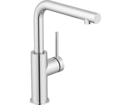 AVITAL Waschtischarmatur CASALUNA eco CoolStart mit schwenkbaren Auslauf mit Push-Open Ablaufventil chrom Küchenarmatur aus Metall