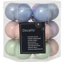 Verpackung mit Christbaumkugeln aus Glas