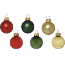Mehrfarbiges Set Christbaumkugeln