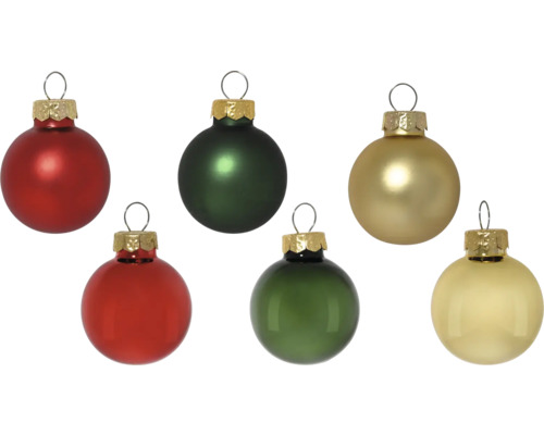 Mehrfarbiges Set Christbaumkugeln