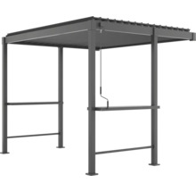 Metallpavillon mit manuellem Rollo