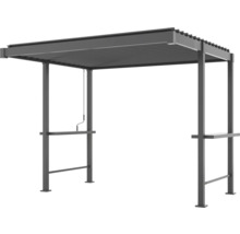 Freistehende Terrassenüberdachung mit verstellbaren Lamellen