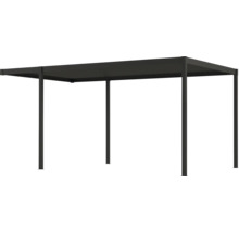 Pavillon avec toit plat et forme rectangulaire