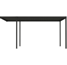 Pavillon avec toit rectangulaire et poteaux de soutien