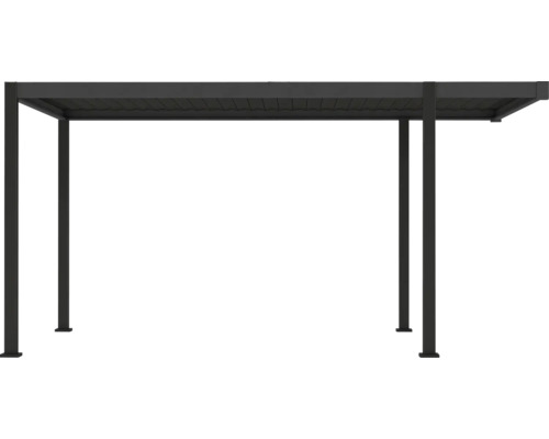 Pavillon avec toit à lamelles pour l'ombrage dans le jardin