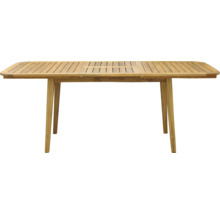 Table de jardin extensible en bois