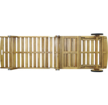 Holzliege im Detailansicht