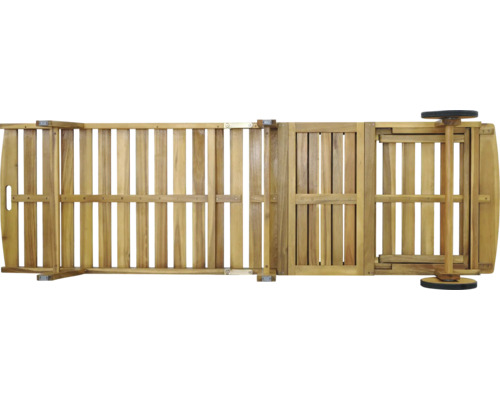 Holzliege im Detailansicht