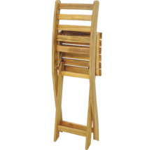 Zusammengeklappter Holz-Gartenstuhl