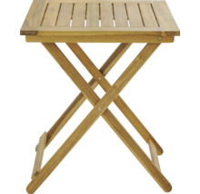 Table pliante carrée en bois pour l'extérieur