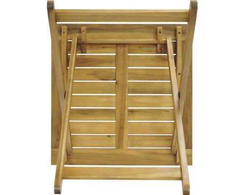 Table en bois pliée