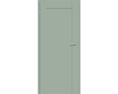 Porte d’intérieur Pertura VINDA uni vert 86,0x198,5 gauche sans perçage pour trou de serrure Porte intérieure simple avec poignée de porte