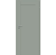 Porte intérieure grise avec poignée de porte