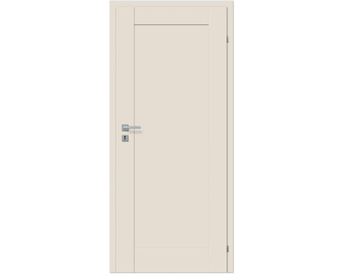 Porte d’intérieur Pertura VINDA uni cachemire 61,0x198,5 droite avec perçage pour trou de serrure Porte intérieure CPL avec bord carré et poignée de porte