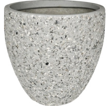 Blumentopf mit Steindekor