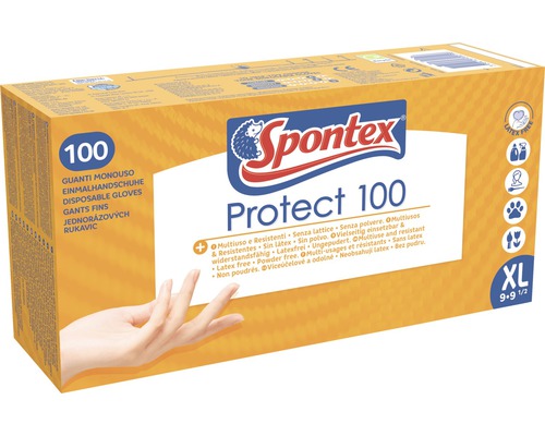 Emballage de gants à usage unique Spontex Protect 100, taille XL