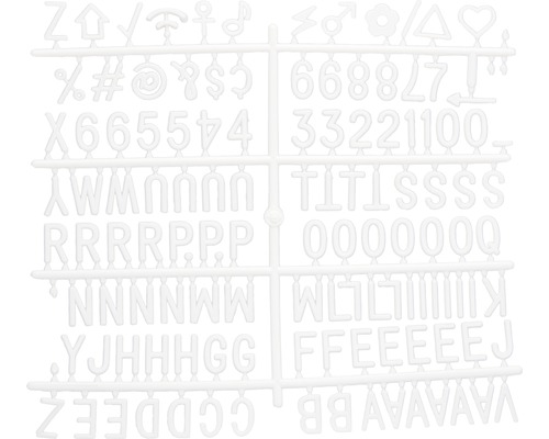 Jeu de lettres pour tableau mural letterboard Securit® Jeu de lettres pour tableau mural letterboard Securit®