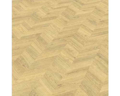 Parquet posé en motif à chevrons