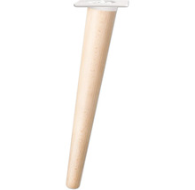 Möbelfuß aus Holz mit Montageplatte