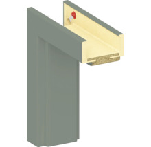 Schnittansicht eines Türrahmens mit Dichtungsprofil