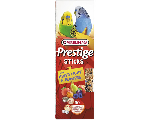 Versele-Laga Prestige Sticks aux fruits et fleurs mélangés pour perruches ondulées