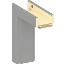 Schnittansicht einer Türzarge zur Illustration der Konstruktion