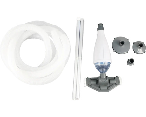 Poolreinigungsset mit Schlauch, Stange, Saugkopf und Anschlussstücken