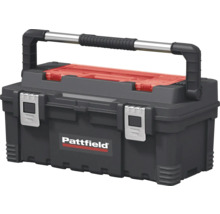 Pattfield Werkzeugkoffer mit Tragegriff und transparentem Deckel