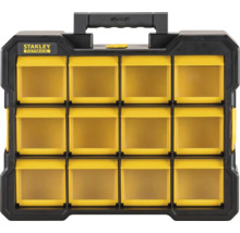 Boîte de rangement Stanley Fatmax avec douze compartiments pour ranger les petites pièces